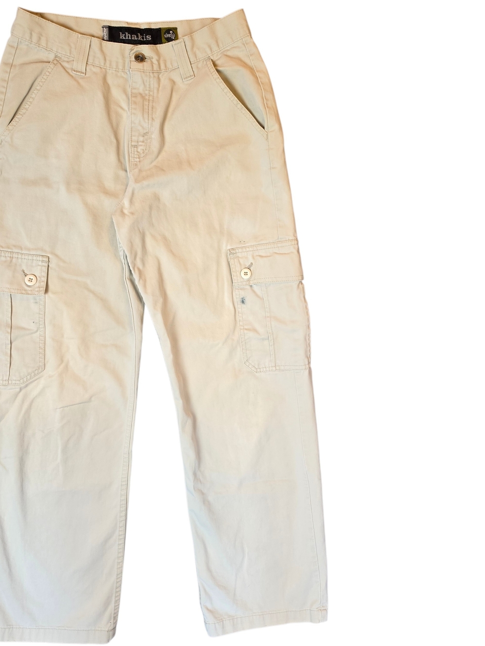 Levis Silvertab Vintage Baggy Cargo Pants Womans 9 Khaki Streetwear Grunge